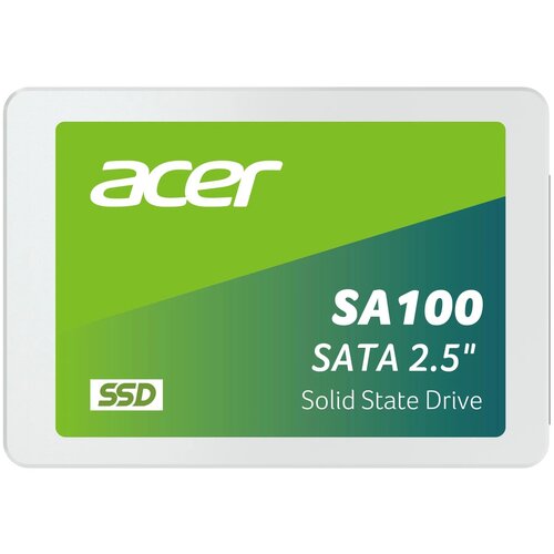 SSD накопитель Acer SA100, 120Gb, SATA III, 2.5