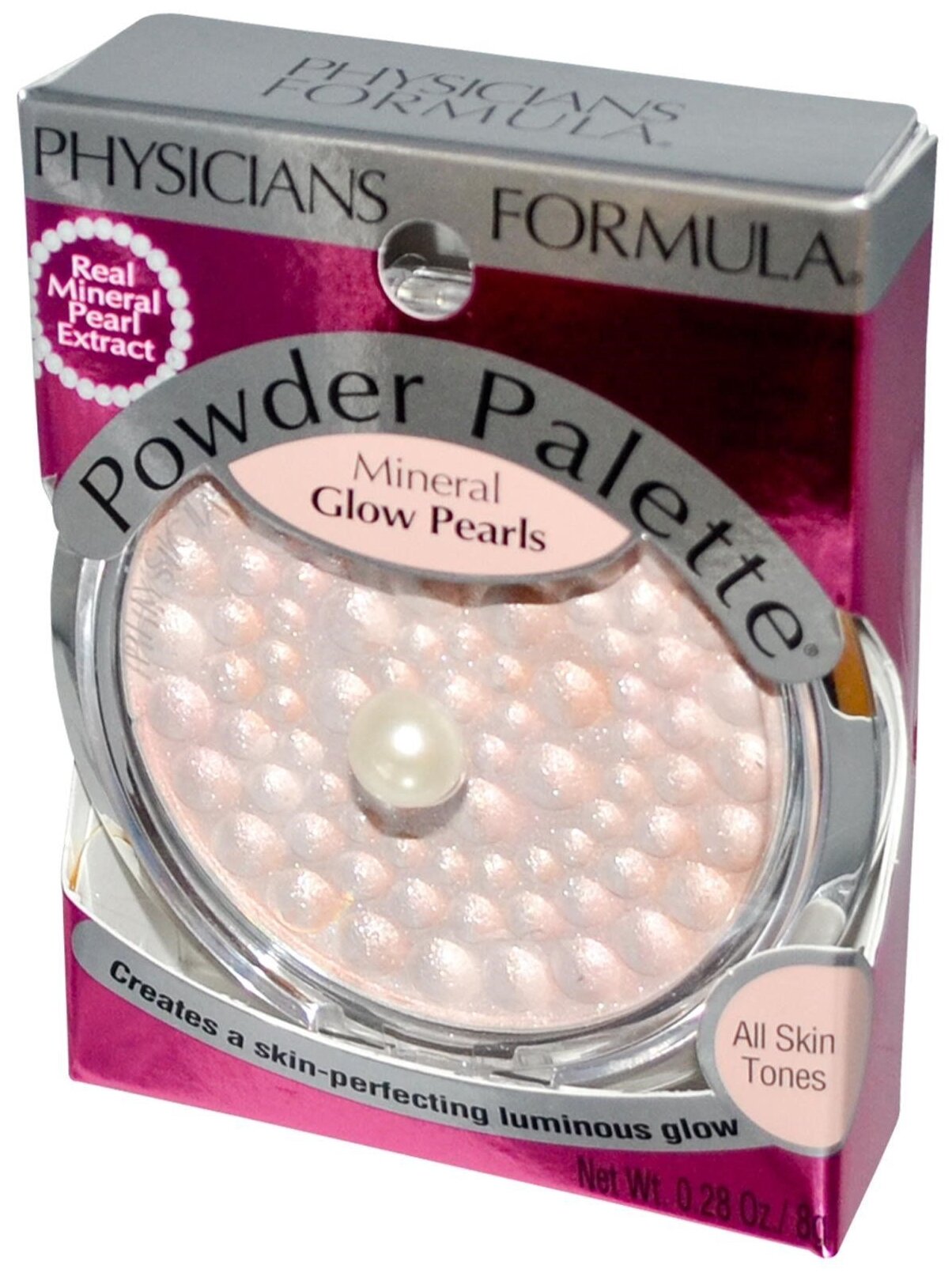 Минеральная пудра-хайлайтер PHYSICIANS FORMULA Powder Palette Mineral Glow Pearls Powder, прозрачная, 8 г