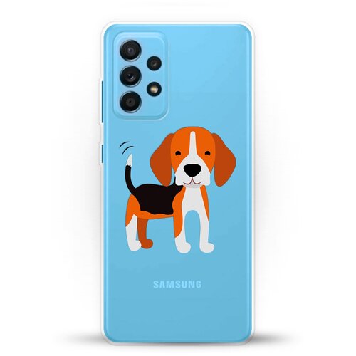 фото Силиконовый чехол довольный бигль на samsung galaxy a52 andy & paul