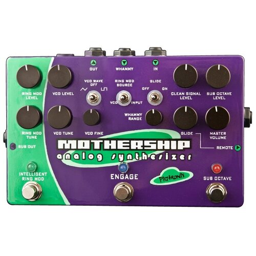 Pigtronix Mgs Mothership Guitar Analog Synthesizer эффект гитарный аналоговый синтезатор pigtronix space rip micro гитарный эффект synth