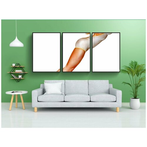 фото Набор модулных постеров для интерьера "пин-ап девушки, ретро, винтаж" 60x90 см. в тубусе, без рамки lotsprints