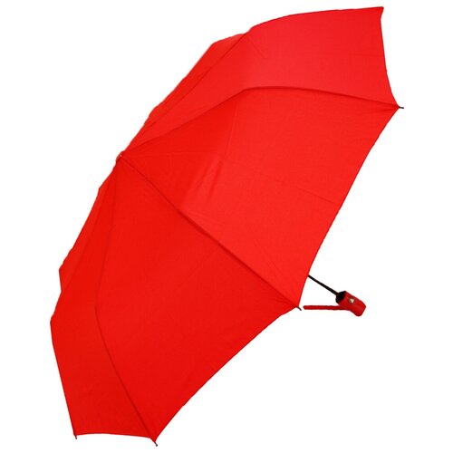 фото Зонт lantana umbrella, полуавтомат, 3 сложения, купол 102 см., 9 спиц, система «антиветер», чехол в комплекте, для женщин, красный