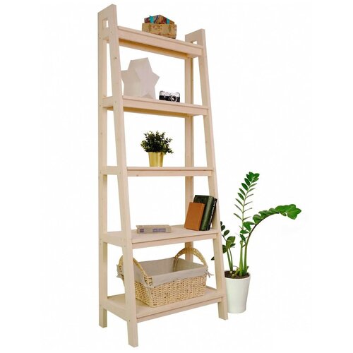 Стеллаж высокий, средний, 5 полок, 1890х700х416, деревянный (Стиль 