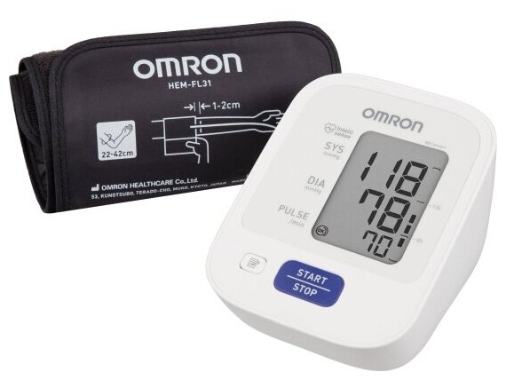 Тонометр Omron M2 Comfort (HEM-7123-ALRU) автоматический + адаптер