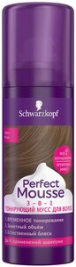 Schwarzkopf Тонирующий мусс Perfect Mousse, темно-русый, 120 мл, 120 г