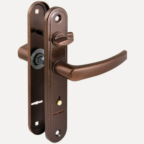 Изображение товара Ручка дверная на планке Гардиан 4112 Вега (антик) /124:1:90(2474)/