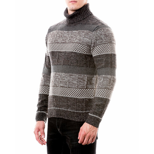 Свитер Westland, размер XXXL, коричневый модный мужской свитер новинка на осень и зиму однотонное вязаное пальто с длинным рукавом свитер с высоким воротником из шерсти мужская о