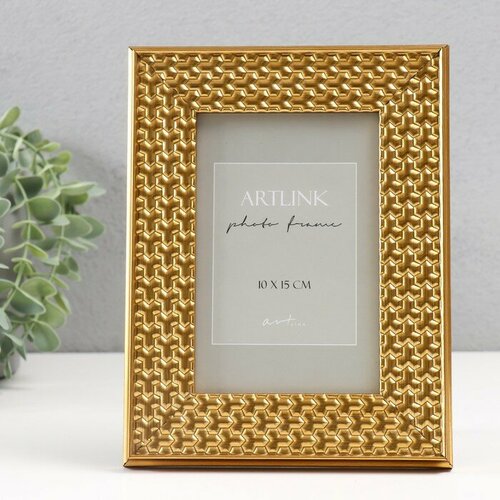 SUI Фоторамка пластик Grace 10х15 см золото пластиковый экран 740₽