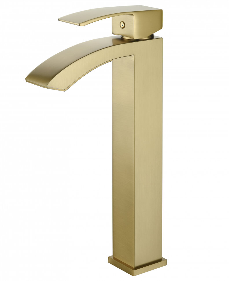 Смеситель для раковины Grocenberg GB3007MG, латунь, цвет золото матовое