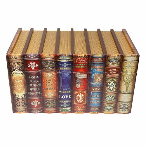 Декоративный сундук Grand forest для хранения с вертикальными книгами XS: 36х20х20 см