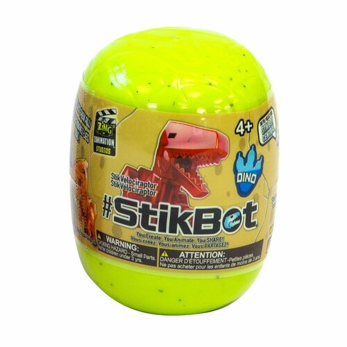 Stikbot - Фигурка Динозавр в яйце, №1 зеленое яйцо, 1 шт