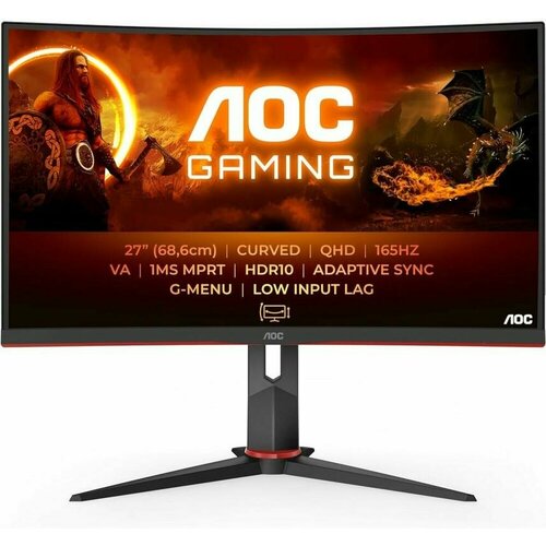 Монитор AOC 27 Gaming CQ27G2S черныйкрасный 3267900₽