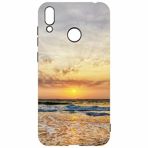 Чехол-накладка Krutoff Soft Case Индия, Пляжи Гоа для Huawei Y7 (2019) черный чехол накладка krutoff soft case индия пляжи гоа для huawei y8p черный