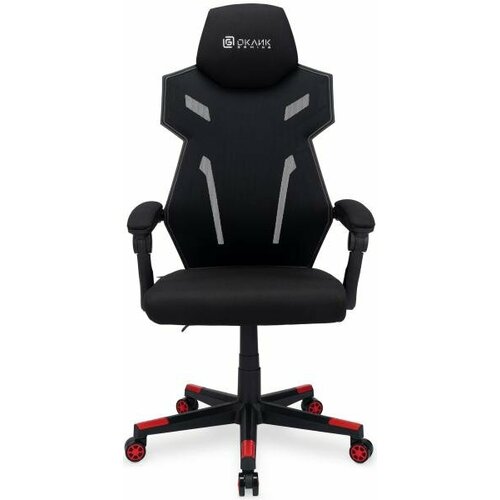 Кресло для геймеров Oklick 111G чёрный красный 13355₽