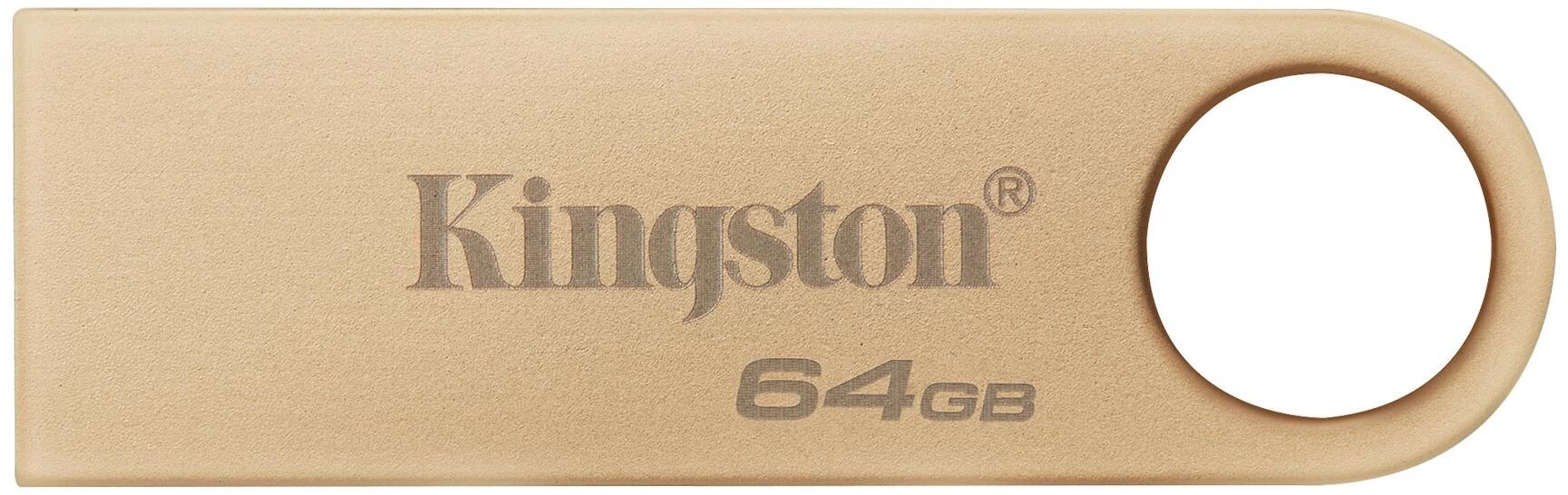 Флеш Диск Kingston 64GB DataTraveler SE9 DTSE9G364GB USB3.0 золотистый