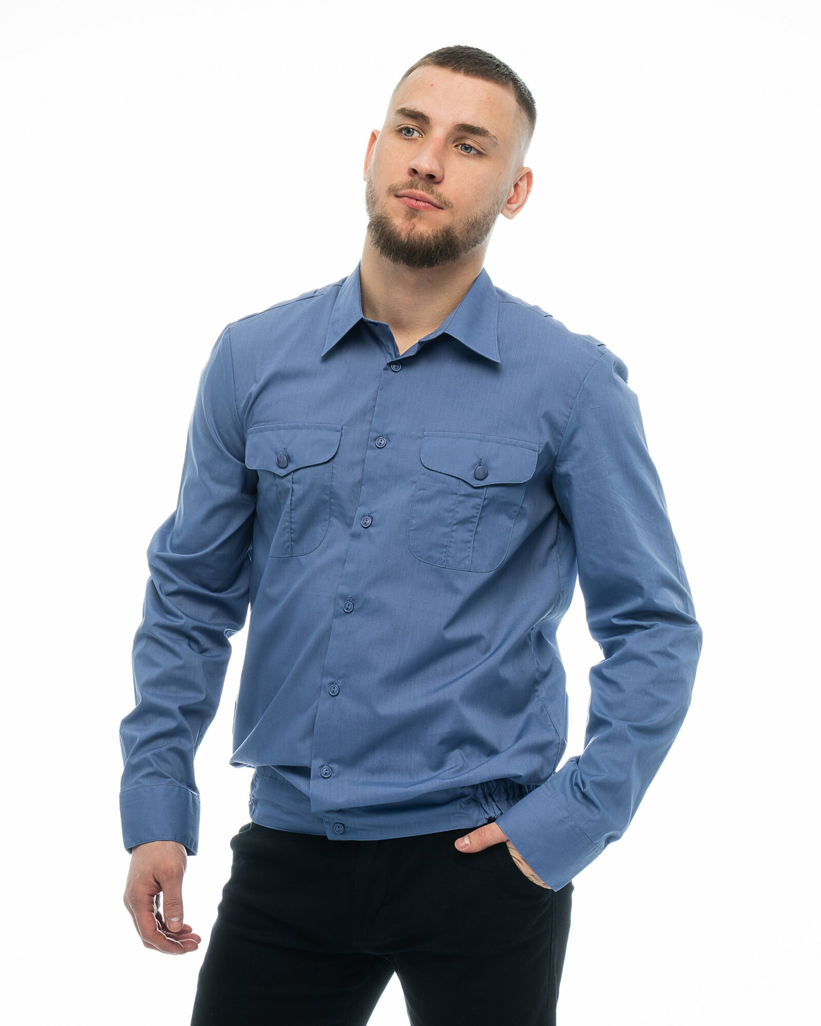 Мужская форменная рубашка Imperator Army Blue рос. р-р: 58/XXL (170-178, 45 ворот)