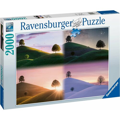 Пазл для взрослых Ravensburger 2000 деталей: Времена года пазл ravensburger 2000 деталей великая дикая природа 16652 zal