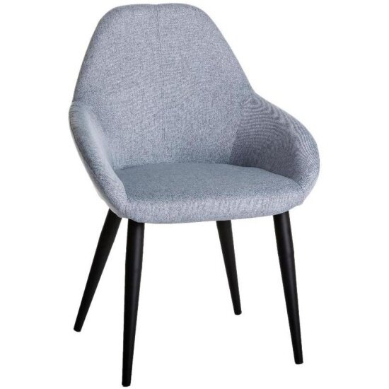 фото Кресло обеденное R-HOME Kent Сер/Чёрный