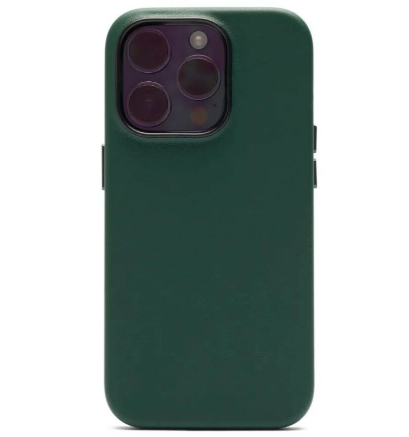 Чехол-накладка KZDOO Mag Noble Collection MagSafe Series для iPhone 14 PRO MAX (искусcтвенная кожа) Цвет: Зелёный