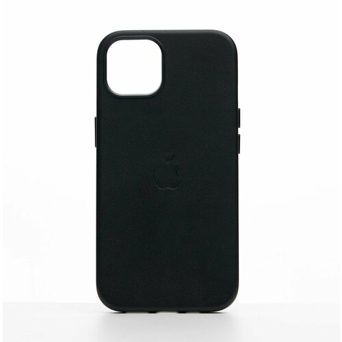 Кожаный чехол Leather Case для iPhone 13 с MagSafe, Black чехол apple iphone 13 mini leather case magsafe dark cherry