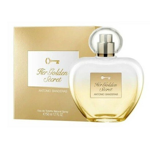 BANDERAS туалетная вода Her Golden Secret, 50 мл, 50 г