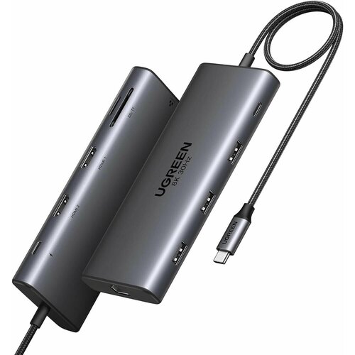 Конвертер UGREEN CM639 15534 Revodok Pro 10-in-1 Цвет серый 6990₽