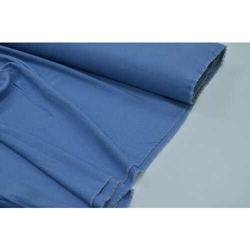 Лен/джинс 150 см тёмно синий тонкий лен от 1 метра
