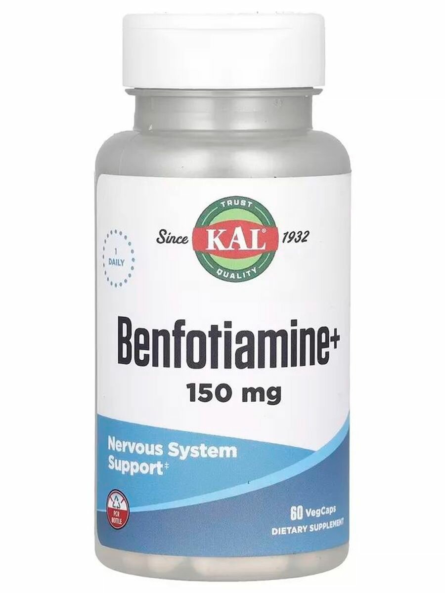 Бенфотиамин (Benfotiamine+) 150 мг 60 капсул