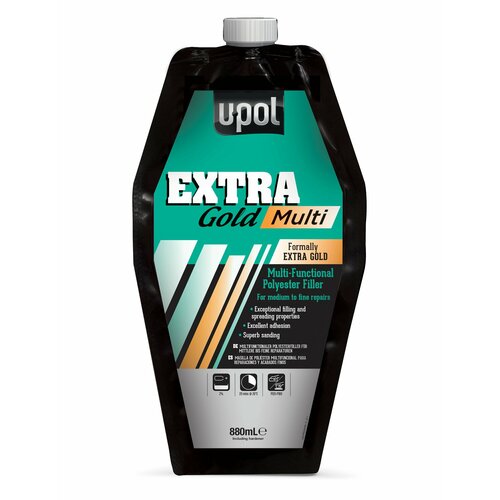 Шпатлевка мультифункциональная легкошлифуемая EXTRA GOLD пакет 880 мл 1655₽