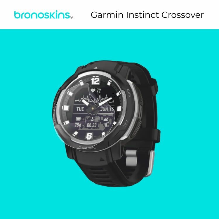 Защитная пленка на экран часов Garmin Instinct Crossover (Глянцевая)