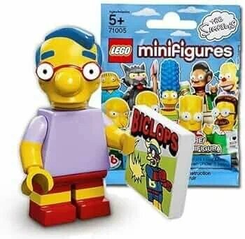 Минифигурка Лего 71005-9 : серия COLLECTABLE MINIFIGURES Lego The Simpsons; Milhouse Van Houten (Милхаус Ван Хутен)