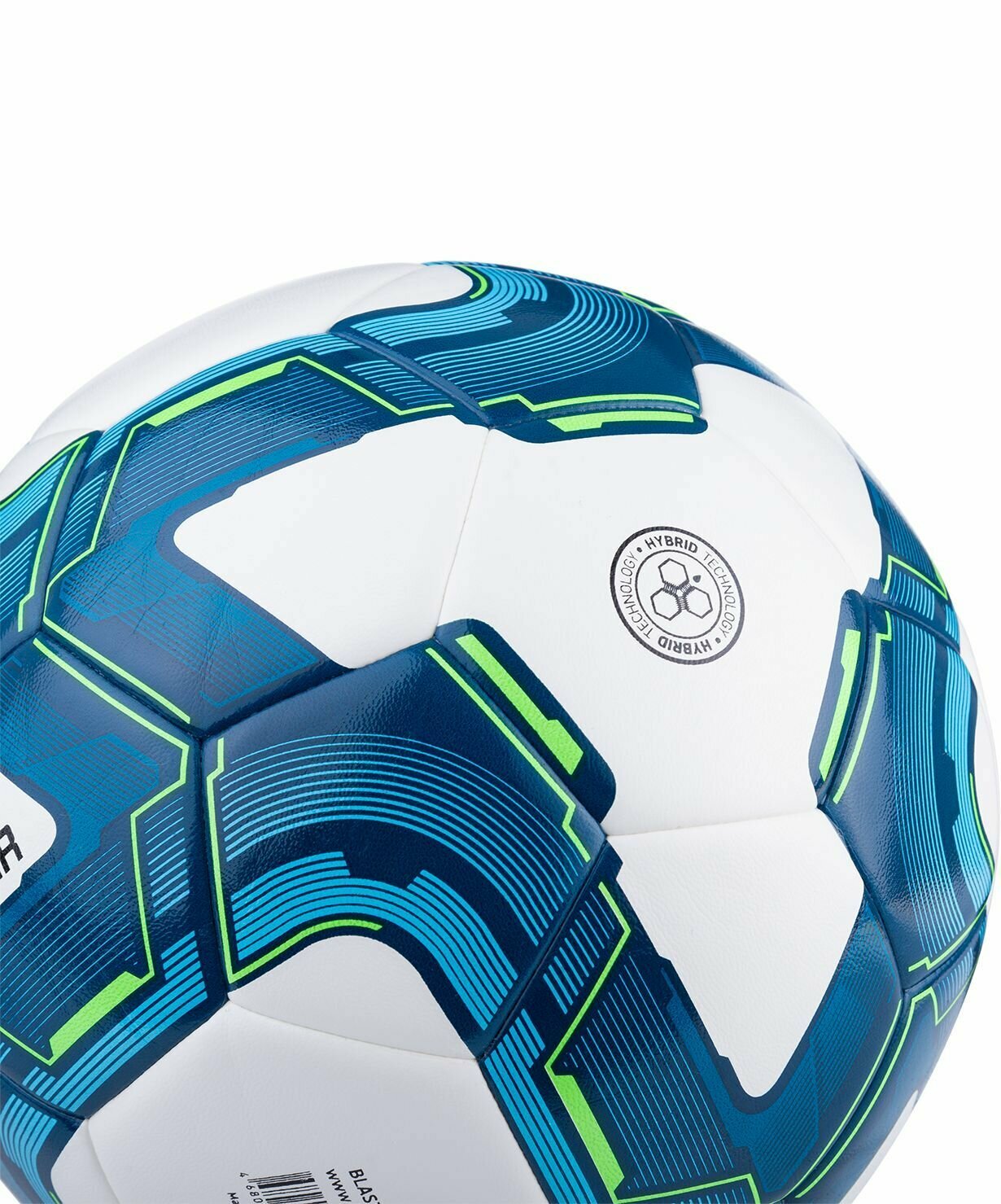Мяч футбольный JOGEL Blaster, для твердых покрытий, 4-й размер, белый/синий [ут-00017614] - фото №14