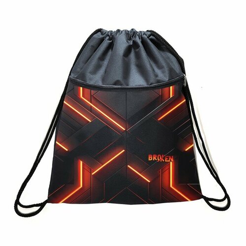 Мешок для обуви с карманом 480 х 390 мм Stavia плотность 600D с водоотталкивающей ПУ-пропиткой Broken 1153₽