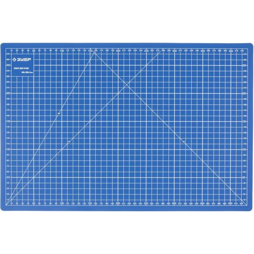 Коврик ЗУБР эксперт, непрорезаемый, 3мм, цвет синий, 450х300 мм (09902) 1658368 коврик зубр эксперт непрорезаемый 3мм цвет синий 450х300 мм