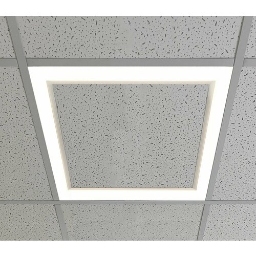 Светильник светодиодный линейный для подвесного потолка армстронг 83Вт, 595х595мм, О-образный