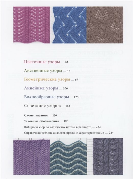 280 японских ажуров для вязания на спицах. Большая коллекция изящных узоров - фото №20