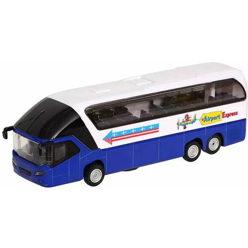 Модель машины Автобус 20см свет, звук, инерция 8100 модель металлическая коллекционная школьный автобус желтый свет звук 671d