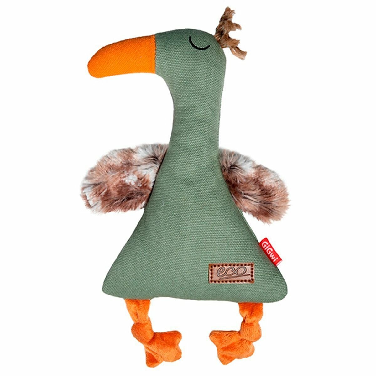 Игрушка GIGWI Catch & Fetch Eco Утка для собак (25 см) — фото 1
