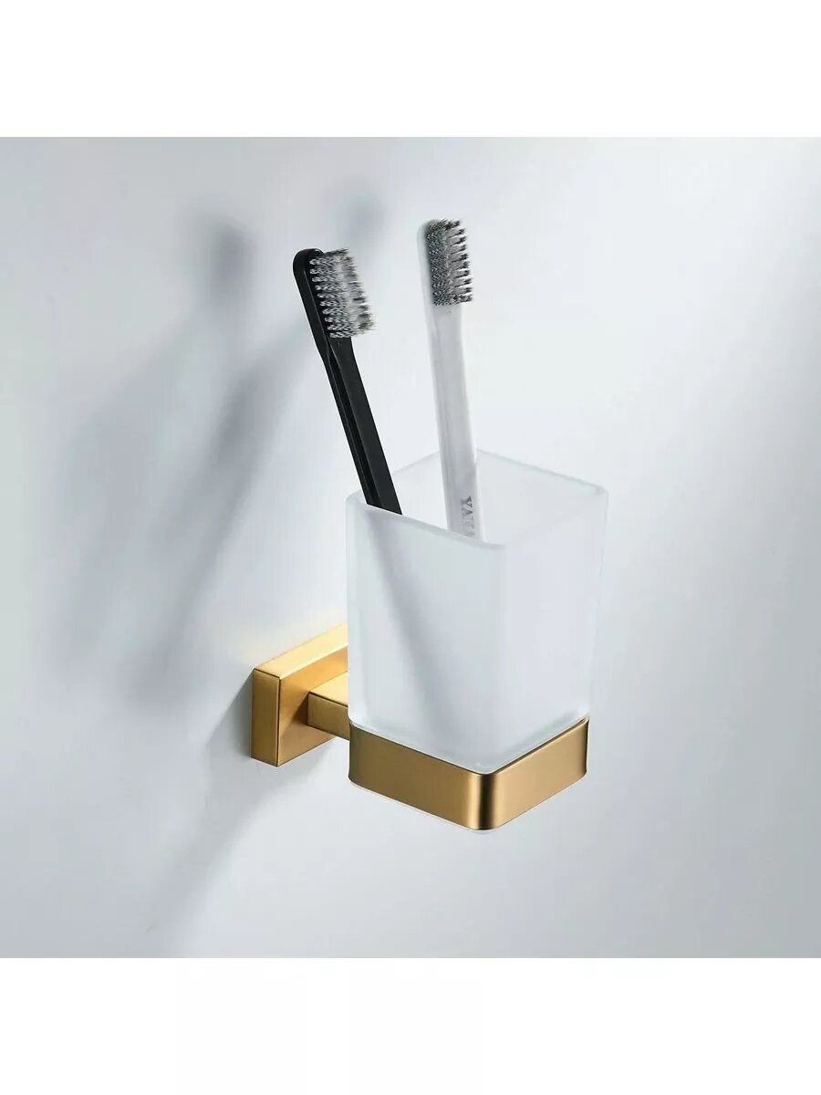 Стакан одинарный для ванной SG5612G золотой сатин