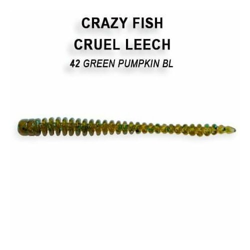 Силиконовые приманки Crazy Fish Cruel Leech 2.2