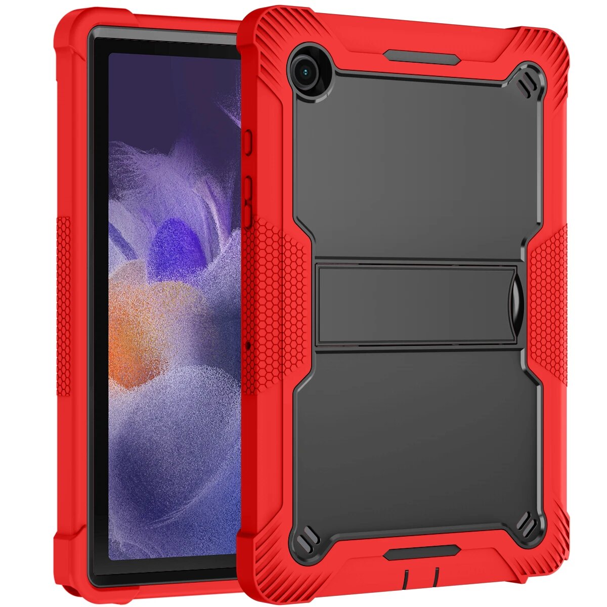 Бронированный силиконовый чехол-подставка для Samsung Galaxy Tab A9 8,7, red, Tab A9 8.7 inch