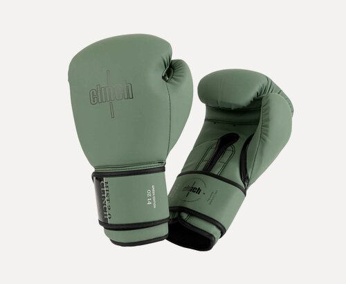 Изображение товара Перчатки боксерские Clinch Mist 2.0 зеленые (вес 12 унций)