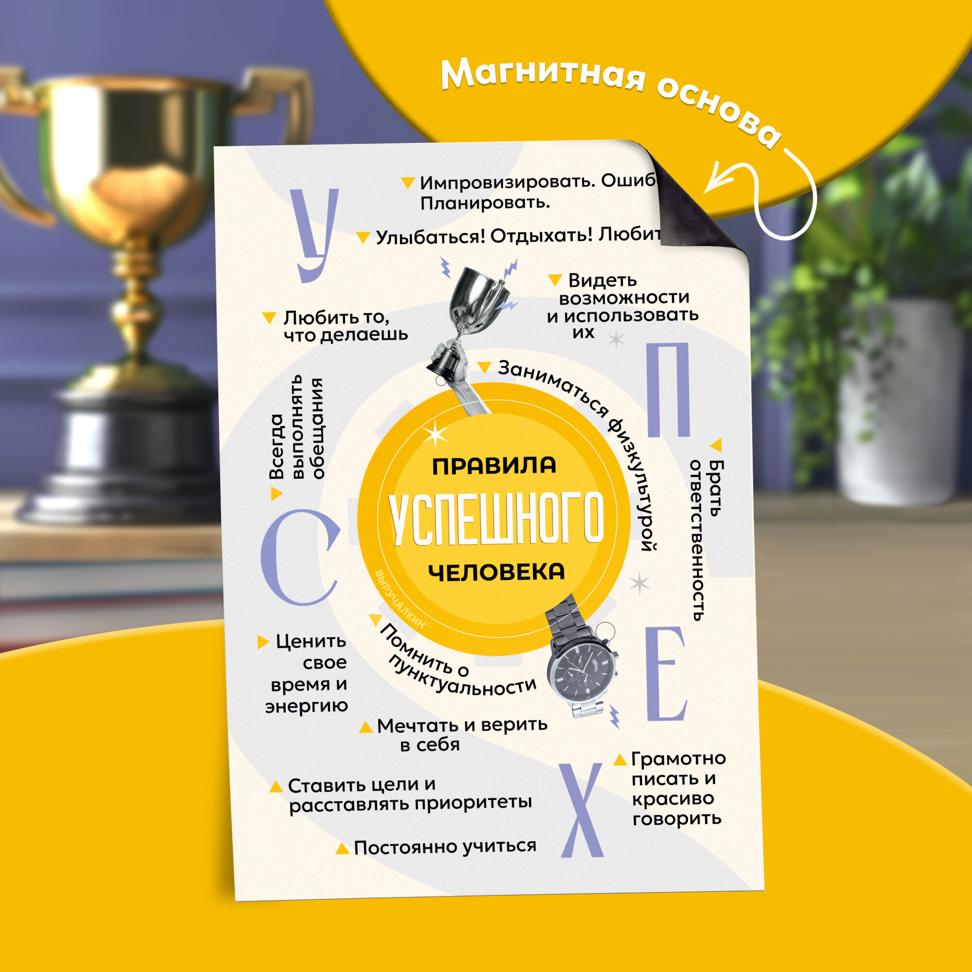Магнитный мотиватор «Правила успешного человека»