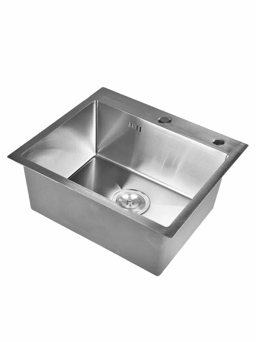Мойка для кухни STEIN 60х50, из сатинированной нержавеющей стали с сифоном ведерко , дозатором и коландером ST36050 — фото 1
