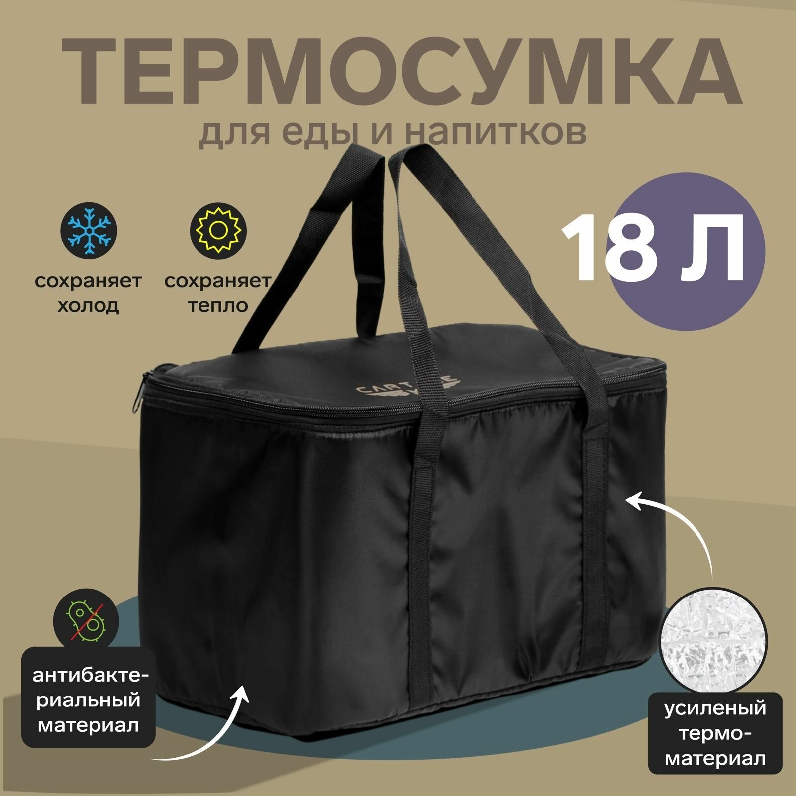 Термосумка, сумка холодильник, 18 литров