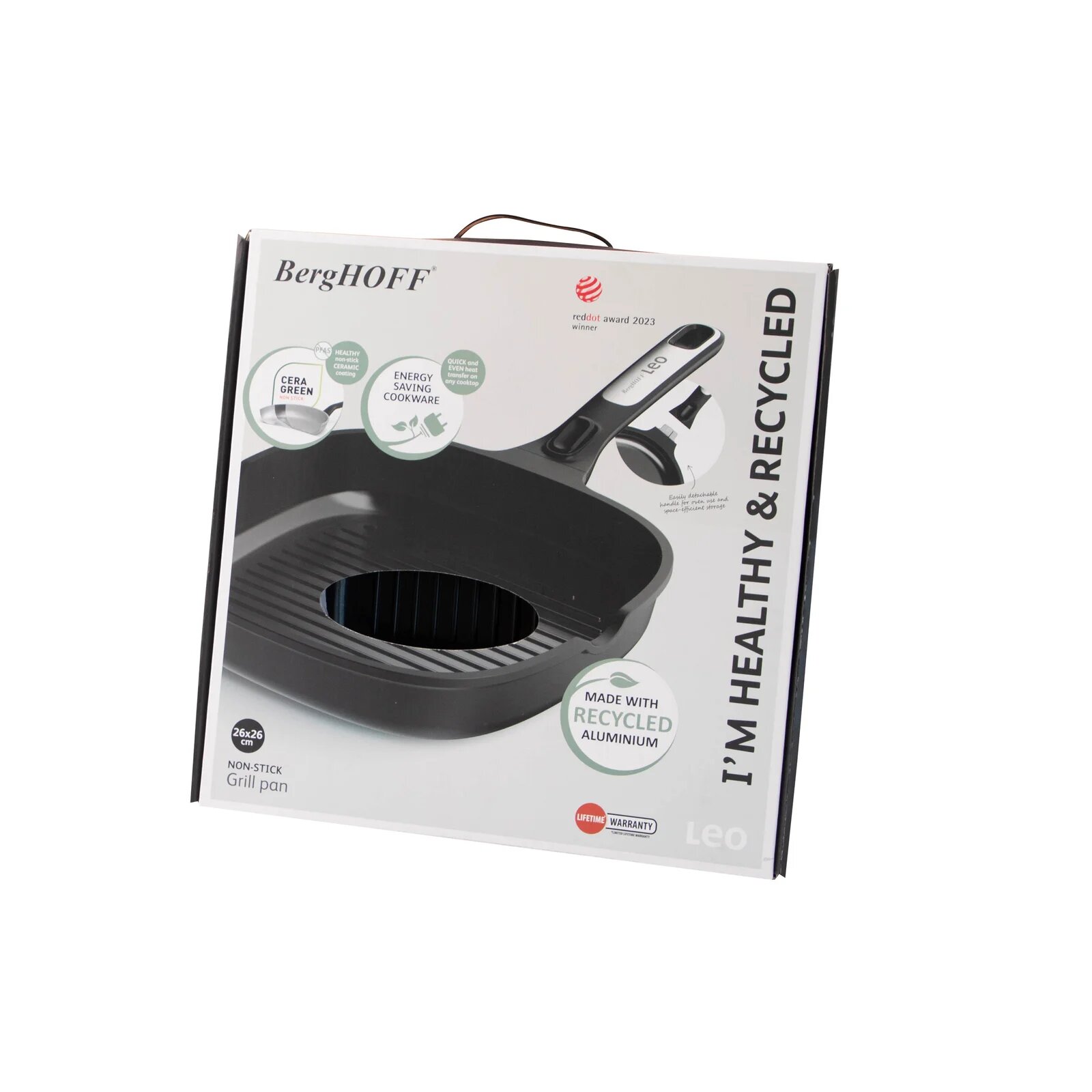 Сковорода BergHOFF "Phantom", литой алюминий, антипригарное покрытие, 26см — фото 1