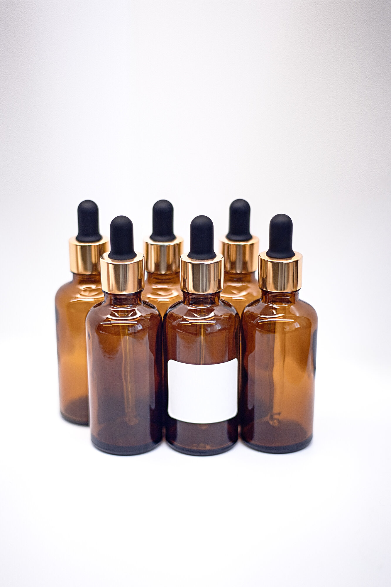 Стеклянные флаконы с пипеткой 50мл 10шт — фото 1