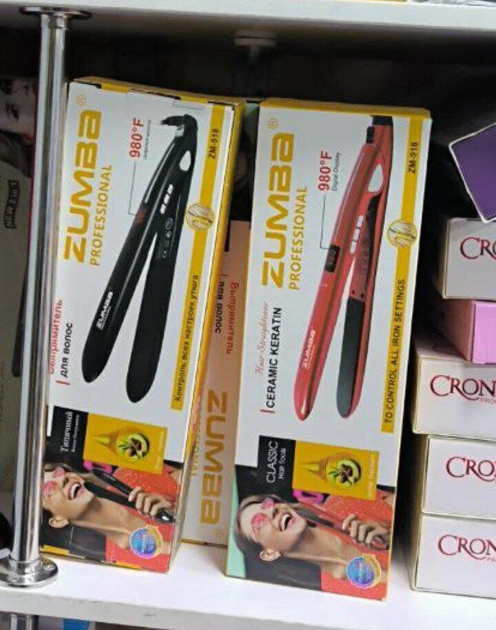 Утюжок для волос ZUMBA Professional ZM-8844, с керамическими пластинами