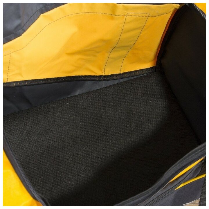 Зфтс Сумка спортивная, отдел на молнии, 3 наружных кармана, длинный ремень, цвет чёрный/жёлтый - фотография № 3