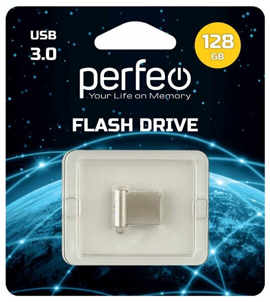 Флеш Perfeo USB 30 128GB M06 Metal Series